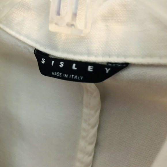 Sisley Blazer Jacket Cotton Flax Linen Blend - Picture 7 of 8